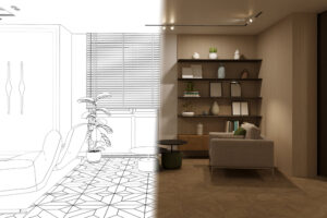 Modular shelving for the win (living room)