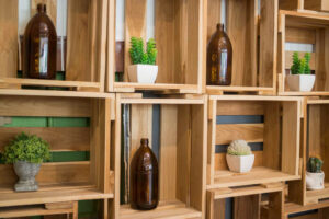 Wine Crate Bookshelves